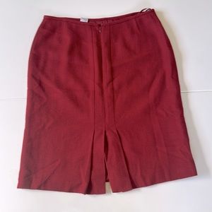 LIKE NEW red midi skirt